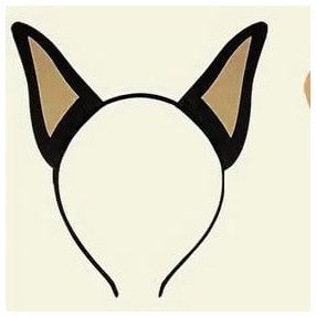   Fekete kutyafül, jelmezkiegészítő - Chivava, csivava - ÚJ