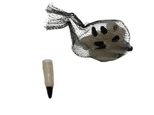 Fekete körmű műanyag ujjak, jelmezkiegészítő, Halloween parti kiegészítő - ÚJ