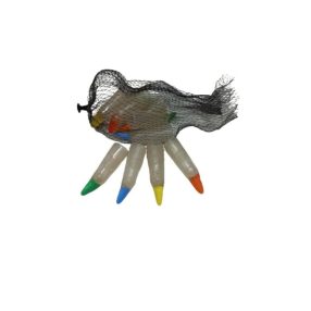   Színes körmű műanyag ujjak, jelmezkiegészítő, Halloween parti kiegészítő - ÚJ