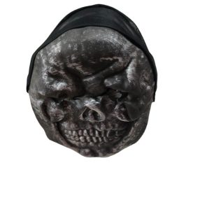   Ezüst-fekete koponya, habszivacs álarc (maszk) - Halloween - ÚJ