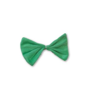 Zöld plüss csokornyakkendő, jelmezkiegészítő - ÚJ