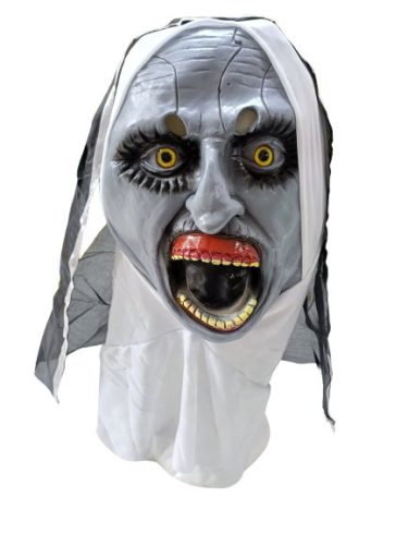 Apáca 2. horror gumi maszk, álarc (The Nun 2 ) - Halloween - ÚJ