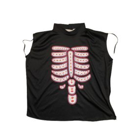 Fekete csontvázas jelmezfelső - Halloween