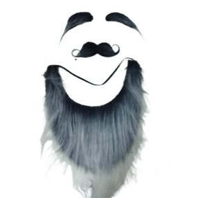   Szürke szakáll, bajusz, szemöldök szett, jelmezkiegészítő - ÚJ