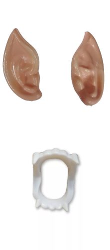 Vámpír, drakula fog, vámpírfül szett - Halloween - ÚJ