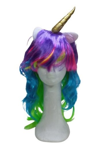 Unikornis paróka, jelmezkiegészítő - ÚJ