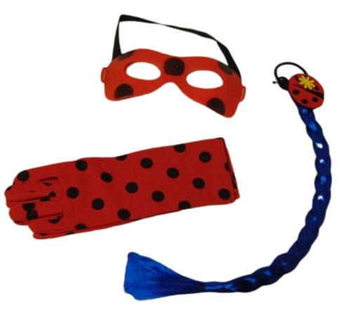 3 részes jelmezkiegészítő szett - Miraculous - Csodálatos Katicabogár - ÚJ