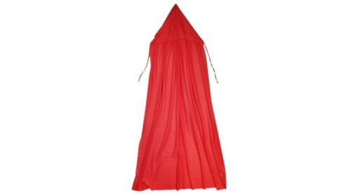 140 cm-es piros kapucnis jelmez palást, köpeny, halloweenra is jó - ÚJ