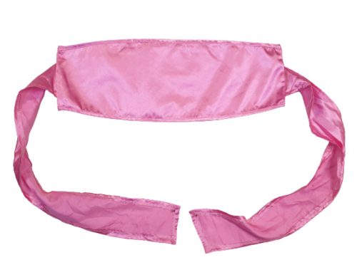 Rózsaszín szatén jelmezöv, pl. gésa