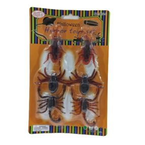 Műanyag rovar szett, 6 db egyben - Halloween - ÚJ