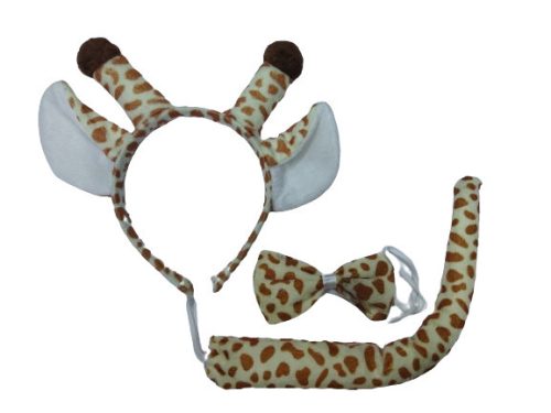 Zsiráf szett, 3 részes jelmezkiegészítő - ÚJ