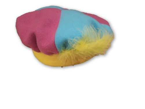 52-54 cm-es fejre tollas polár jelmezsapka, udvaronc sapka