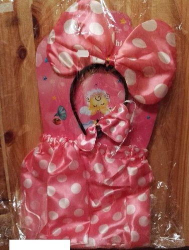 Minnie egér jelmez szett, 3 részes - ÚJ
