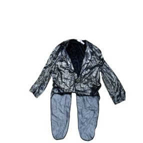   Felnőttre, nagyobb gyerekre ezüst tigrismintás frakk, jelmez (kis hibával)