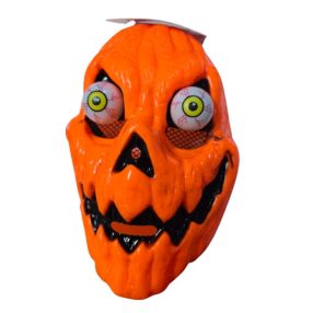   Gülüszemű, rugós szemű rémisztő tök maszk, álarc - Halloween - ÚJ