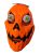Gülüszemű, rugós szemű rémisztő tök maszk, álarc - Halloween - ÚJ