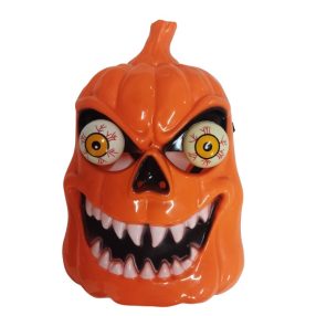   Gülüszemű, rugós szemű rémisztő tökfej, tök maszk, álarc - Halloween - ÚJ