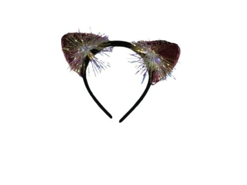 Flitteres cicafül, macskafül, rózsaszín - ÚJ