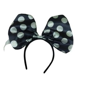 Nagy masnis fekete Minnie Egér fül, hajpánt - ÚJ