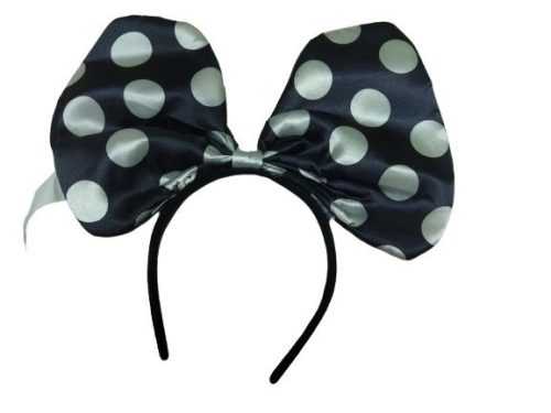 Nagy masnis fekete Minnie Egér fül, hajpánt - ÚJ