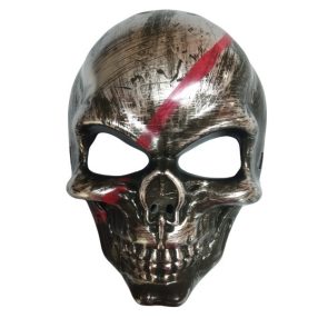   Ezüst koponya, csontváz horror maszk, álarc - Halloween - ÚJ