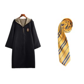   134-es Hugrabug köpeny és nyakkendő - Hufflepuff - Harry Potter - ÚJ