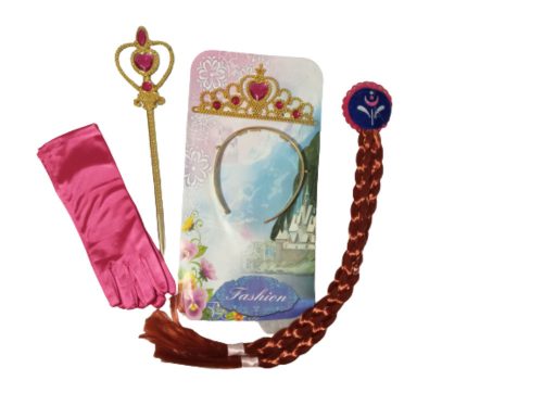 Anna jelmez kiegészítő szett, 4 db-os - Jégvarázs, Frozen - ÚJ