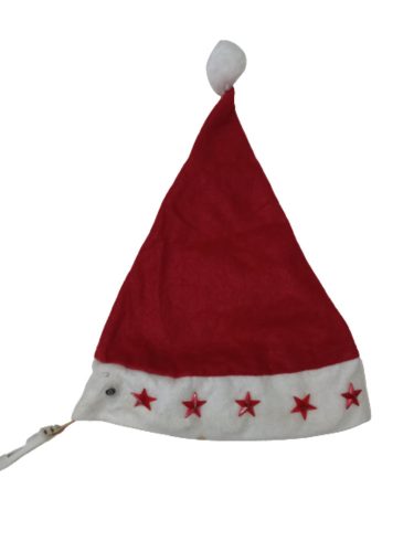 Kb 64 cm-es fejre piros mikulás sapka (foltos)