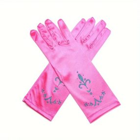 Pink mintás hercegnő kesztyű, jelmezkiegészítő - ÚJ