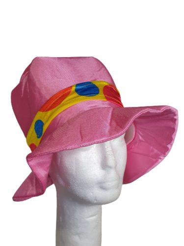 Felnőtt fejre rózsaszín bohóc sapka - ÚJ