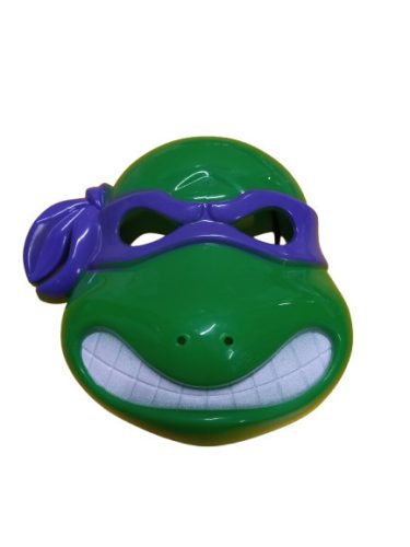 Műanyag maszk, álarc, jelmezkiegészítő - Donatello - Tini Ninja Teknőcök - ÚJ