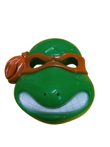 Műanyag maszk, álarc, jelmezkiegészítő - Michelangelo - Tini Ninja Teknőcök - ÚJ