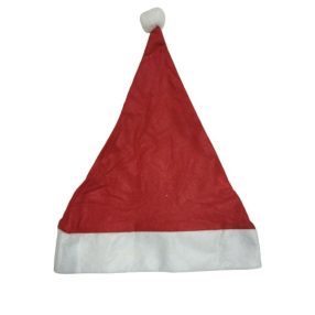Piros filc mikulás sapka kb 58 cm-es fejre - ÚJ