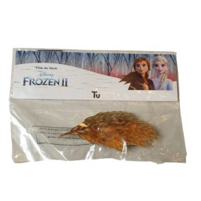   Arany színű madártoll alakú hajcsat - Frozen, Jégvarázs - ÚJ