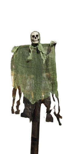 Nagy méretű csontváz lepelben, dekoráció - Halloween - ÚJ