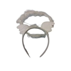   Fehér világítós glória hajpánton, jelmezkiegészítő - ÚJ