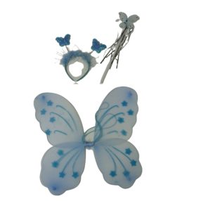   Világoskék lepkeszárny 3 részes, jemezkiegészítő - ÚJ