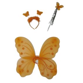   Narancssárga lepkeszárny 3 részes, jemezkiegészítő - ÚJ