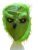 Élénkzöld Grincs, Grinch gumi maszk, álarc - ÚJ