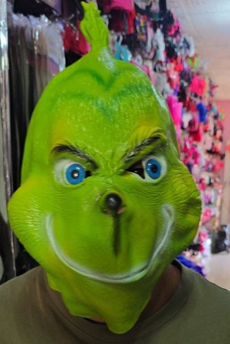 Zöld Grincs, The Grinch gumi maszk, álarc - ÚJ
