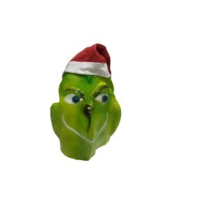 Zöld sapkás Grincs, The Grinch gumi maszk, álarc - ÚJ