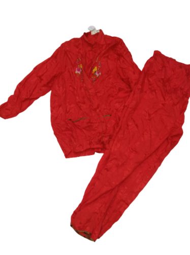 Női 2XL-es piros hímzett kínai vagy japán jelmezruha