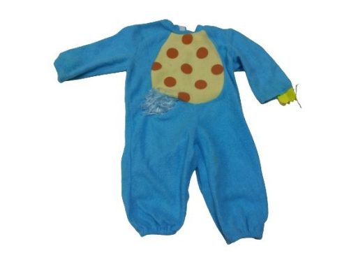 1-2 évesre kék vékony polár dínó jelmez (kicsit foltos)