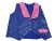 Felnőtt kék-rózsaszín flitteres jelmezmellény