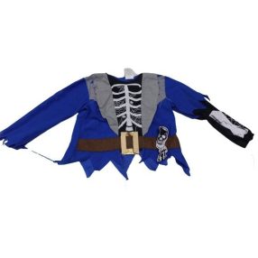   3-4 évesre kék csontvázas jelmezfelső - Smiffys - Halloween