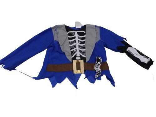 3-4 évesre kék csontvázas jelmezfelső - Smiffys - Halloween