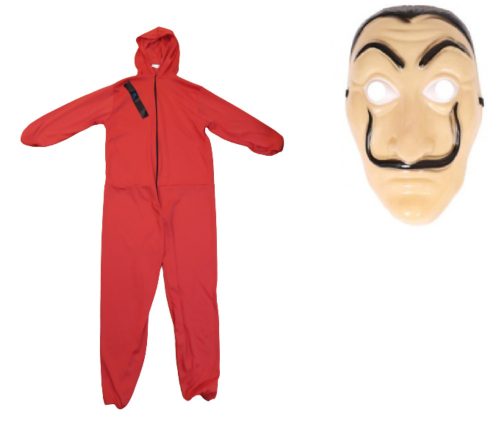 6-7 évesre bankrabló jelmez álarccal - Money Heist - A nagy pénzrablás - ÚJ