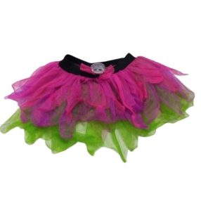   9-10 évesre pink tüllös koponyás jelmezszoknya - Halloween - TU