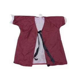   4-5 évesre bordó-fekete csipkés ujjvégű kockás jelmezfelső