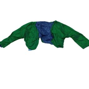   Nagyobb gyerekre színváltós kék-zöld jelmezkabát, bolero (pl. varázsló, bűvész, stb)